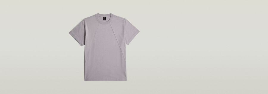 lockeres t-shirt mit nahtdetails