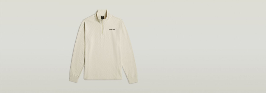 checquard tweeter half zip