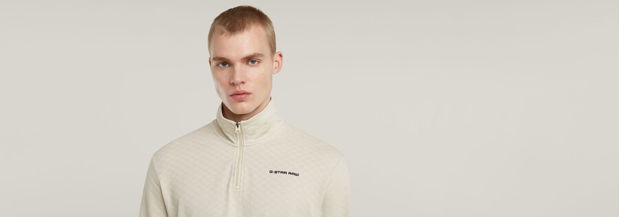 checquard tweeter half zip
