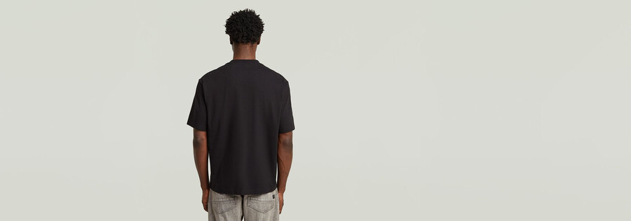 kastenförmiges basis-t-shirt