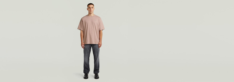 kastenförmiges basis-t-shirt