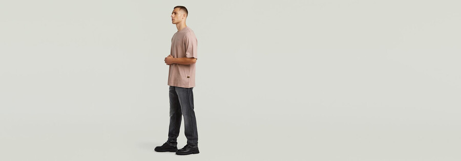 kastenförmiges basis-t-shirt