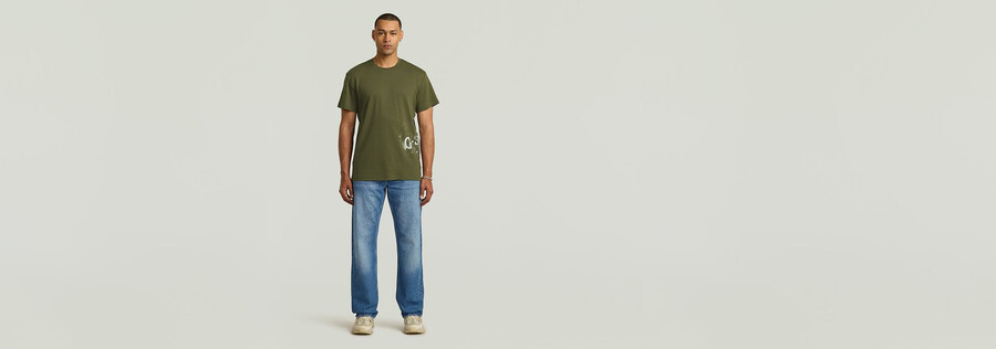 besprühtes t-shirt