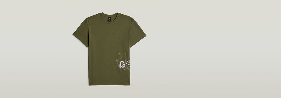 besprühtes t-shirt