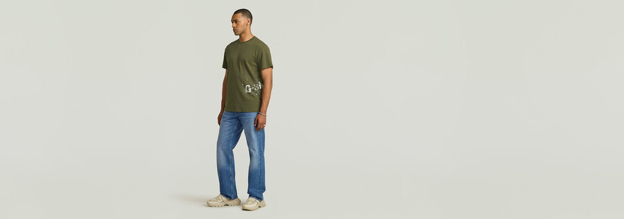 besprühtes t-shirt