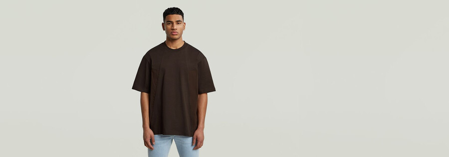 kastenförmiges t-shirt in a-linie