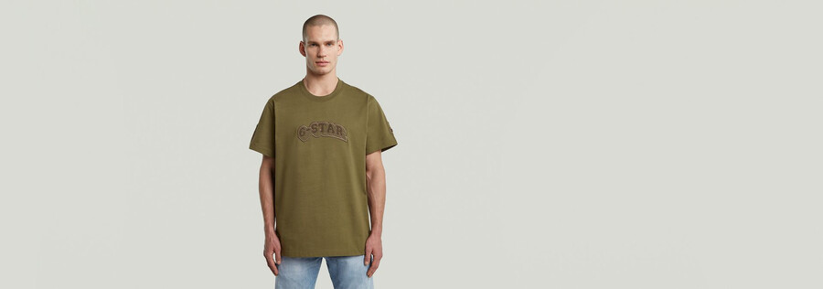 aufnäher lockeres t-shirt