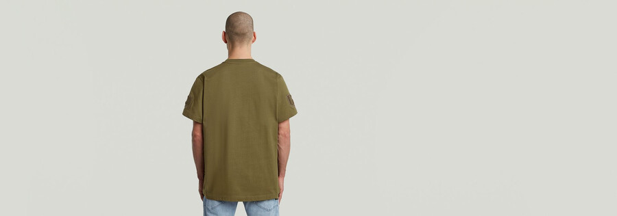 aufnäher lockeres t-shirt