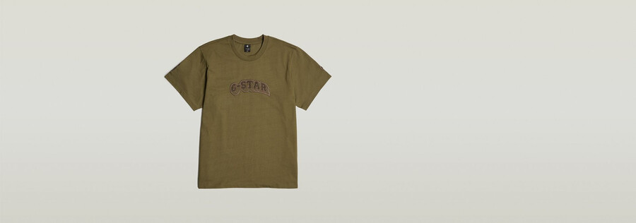 aufnäher lockeres t-shirt