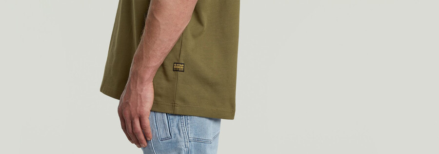 aufnäher lockeres t-shirt