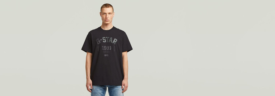 89 rückengrafik lockeres t-shirt