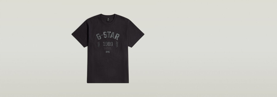 89 rückengrafik lockeres t-shirt