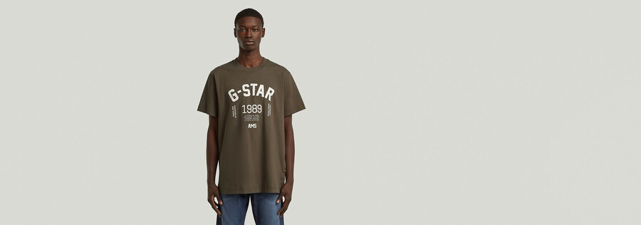 89 rückengrafik lockeres t-shirt