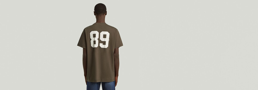 89 rückengrafik lockeres t-shirt
