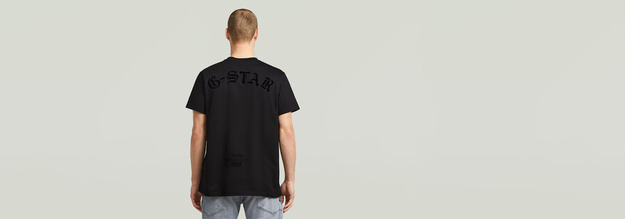 lockeres t-shirt mit flockrücken