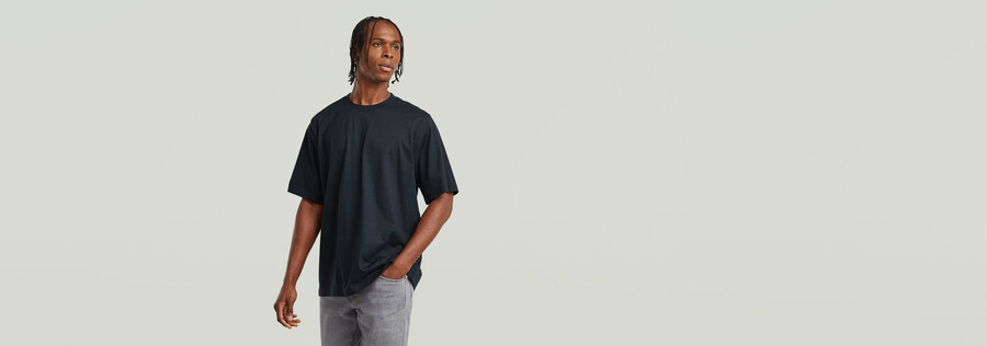 lockeres t-shirt kastenförmig