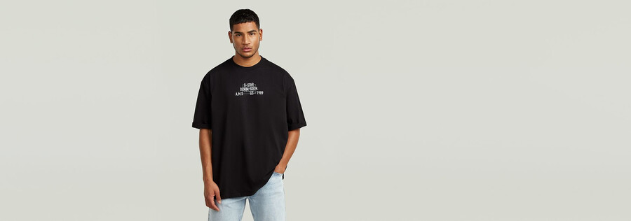 mehrfarbiges grafik-t-shirt mit lässigem schnitt