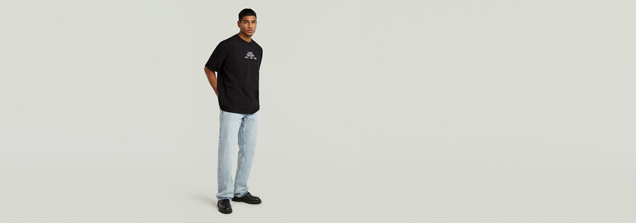 mehrfarbiges grafik-t-shirt mit lässigem schnitt
