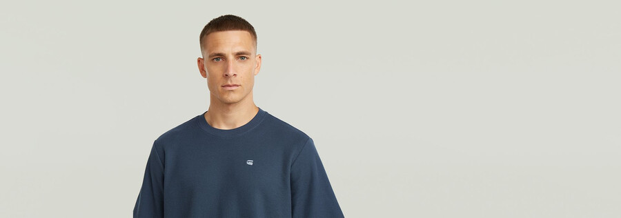 t-shirt mit strukturiertem brustlogo