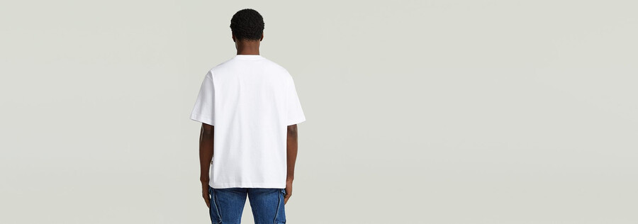 lockeres t-shirt mit fotodruck