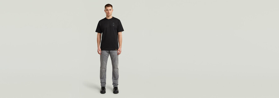 t-shirt mit rückenaufdruck
