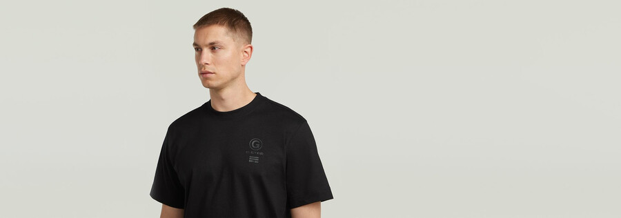 t-shirt mit rückenaufdruck