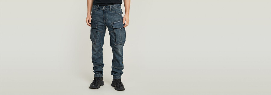 rovic zip regular tapered denim jeans