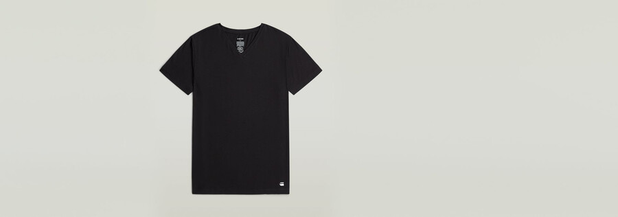 3er-pack t-shirts mit v-ausschnitt