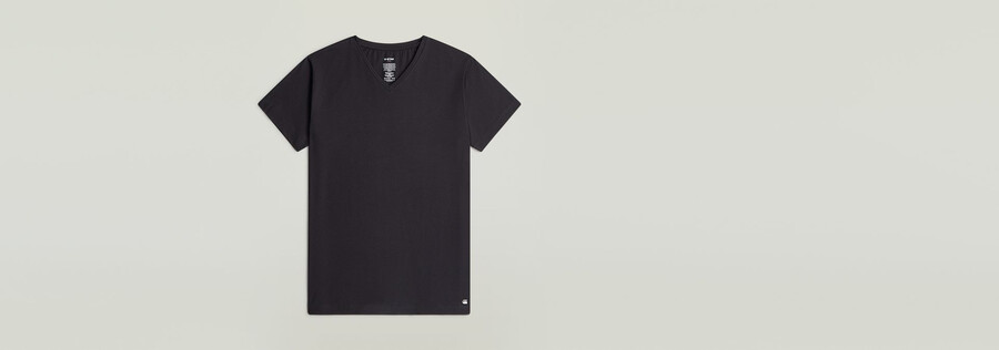 3er-pack t-shirts mit v-ausschnitt